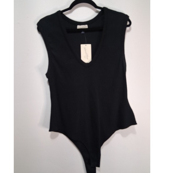Universal Thread Tops - Universal Thread Bodysuit Black Size XXL Top Casual Basic Everyday Versatile